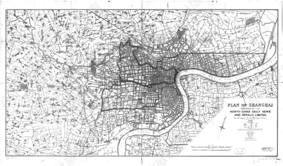 图5 1928年《上海地图》(Plan of Shanghai)