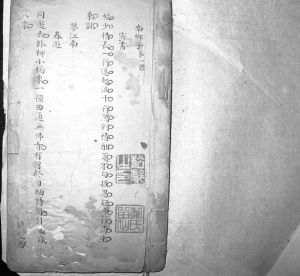 手抄本笠翁词首页