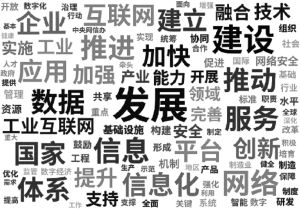图2-1 国家层面数字经济政策的主题词词频统计